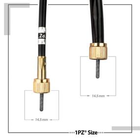 img 2 attached to 🛵 Gy6 50cc Scooter Speedometer Speedo Cable M12 Thread - 1PZ CX0-001: Ideal for ATM Peace Ice NST Scooters