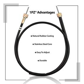 img 1 attached to 🛵 Gy6 50cc Scooter Speedometer Speedo Cable M12 Thread - 1PZ CX0-001: Ideal for ATM Peace Ice NST Scooters