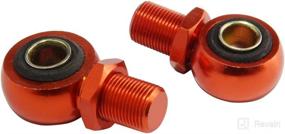img 2 attached to Custom Motorcycle Shock Absorber Rear Suspension Round Eye Adapters Orange By FOXSTAR