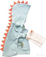 t-rex dino hoodie tops for toddlers, boys, girls (1-8 years) - unisex logo