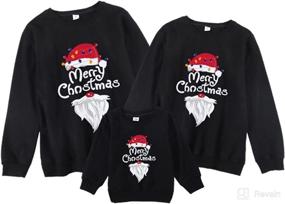 img 4 attached to Christmas Matching Sweatshirt Pullover Chrismas Apparel & Accessories Baby Boys : Clothing