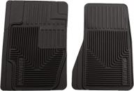 🐾 husky liners heavy duty front floor mats - black, 51121, fits chevrolet colorado, gmc canyon, ford explorer, mercury mountaineer, and more - 2 pcs логотип