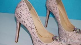 img 3 attached to Пара хрустальных зажимов для обуви Ruihfas: элегантное украшение со стразами для женских туфель на высоком каблуке