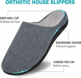 img 1 attached to V.Step Orthotic Slippers With Arch Support - Upgrade For Plantar Fasciitis & Flat Foot Relief For Men & Women