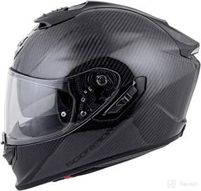 img 2 attached to 🏍️ Top-rated Scorpion EXO-ST1400 Carbon Helmet - X-Large Size - Black Finish for Optimal Style and Protection