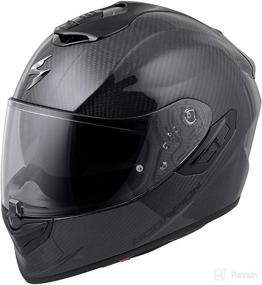 img 3 attached to 🏍️ Top-rated Scorpion EXO-ST1400 Carbon Helmet - X-Large Size - Black Finish for Optimal Style and Protection