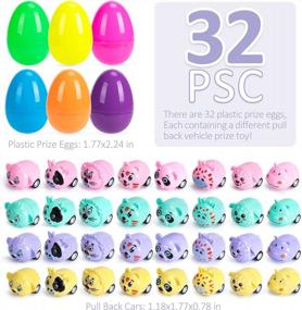 img 1 attached to 32-Piece Easter Egg Hunt Set: Pull-Back Cars And Stuffers, Ideal Easter Egg Fillers And Toys For Kids - ThinkMax