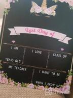 img 1 attached to My 1St Day Of School Chalkboard Sign Photo Prop 10X12 Inch Double Sided Back To School Board For Kids Girls Boys - First & Last Day Wooden Boards Of Preschool Kindergarten review by Telly Roden