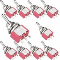 10pcs ac 5a/125v 2a/250v 3 pin terminals on/on 2 position spdt toggle switch - diyhz mini miniature toggle switch for car dashboard logo