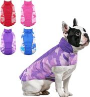 🐾 morvigive winter dog coats - camo fleece lining, reversible & waterproof snow jackets for small medium large dogs - purple xs логотип