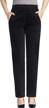 comfortable and stylish: zoulee women's corduroy pants with elastic waist and convenient pockets logo