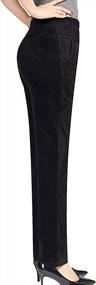 img 3 attached to Comfortable And Stylish: Zoulee Women'S Corduroy Pants With Elastic Waist And Convenient Pockets