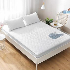 img 4 attached to Protect Your Mattress With DuShow Twin XL Waterproof Quilted Mattress Pad Cover