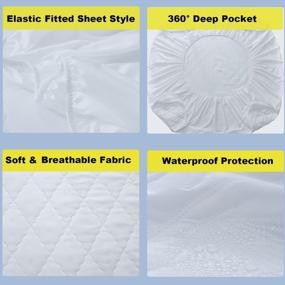 img 1 attached to Protect Your Mattress With DuShow Twin XL Waterproof Quilted Mattress Pad Cover