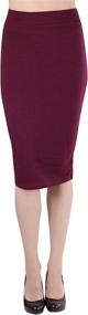 img 3 attached to ToBeInStyle Womens Premium Cotton Blend Basic Women's Clothing ~ Skirts