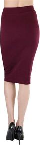 img 2 attached to ToBeInStyle Womens Premium Cotton Blend Basic Women's Clothing ~ Skirts