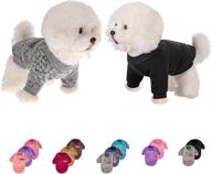 🐶 medium large dog sweater - warm and soft pet clothes for girls or boys, dog sweater shirt jacket vest coat for winter and christmas логотип