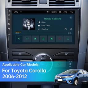 img 3 attached to Enhance Your Toyota Corolla 2006-2012 with Android 10 Car Radio: 9 Inch Stereo, Carplay, Android Auto, Bluetooth, WiFi, GPS, FM, 2G RAM, 32G ROM