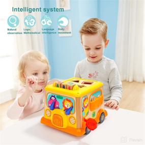 img 3 attached to 🧩 TOP BRIGHT Wooden Activity Cube | Educational Baby Toy for 18 Month Old Girl or Boy | Gift for 1-2 Year Old | ID50185