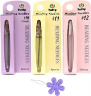 get organized: bundle of three tulip beading needles in popular sizes 10, 11 & 12 logo