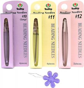 img 4 attached to Get Organized: Bundle Of Three Tulip Beading Needles In Popular Sizes 10, 11 & 12