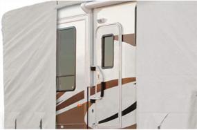 img 3 attached to Goldline RV Cover - Waterproof Toy Hauler And Trailer Cover With UV Protection, Durable Marine Grade Fabric Roof In Tan And Gray - Ideal For All Weather Conditions