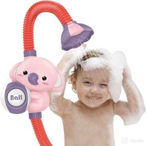 img 4 attached to Electric Elephant Baby Bath Toy: Fun Shower Head Bathtub Toy for Toddlers - Water Pump for Girls and Boys, 6 Months +