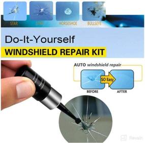 img 3 attached to 🚗 2-Pack Automotive Glass Nano Repair Fluid Kit for Cracked Windshields - Resin Repair Kit for Car Windshield, Wind Shield Glass Repair Set with Shatter Repair Glue - Ideal for Cars