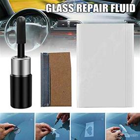 img 2 attached to 🚗 2-Pack Automotive Glass Nano Repair Fluid Kit for Cracked Windshields - Resin Repair Kit for Car Windshield, Wind Shield Glass Repair Set with Shatter Repair Glue - Ideal for Cars
