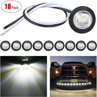 ✨ nilight 10 pcs 3/4 inch round led clearance light: reliable marker lights for trucks, rvs, trailers, vans, caravans & boats – 2 years warranty логотип