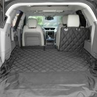 extra large suv cargo liner with 60/40 split and armrest pass-through compatibility - black, made in usa by 4knines logo