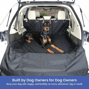 img 2 attached to Extra Large SUV Cargo Liner With 60/40 Split And Armrest Pass-Through Compatibility - Black, Made In USA By 4Knines