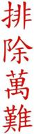 🔥 resilience personified: chinese kanji decal (red) - versatile peel and stick sticker for bumpers, windows, laptops, and notebooks логотип