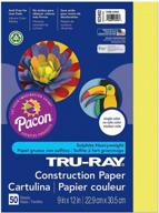 get creative with tru-ray heavyweight construction paper in lively lemon - 50 sheets, 9" x 12 logo