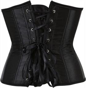 img 1 attached to Get The Perfect Hourglass Figure With Zhitunemi'S Women'S Satin Plus-Size Corsets For Waist Training