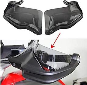img 1 attached to 🛡️ Premium Smoke Windshield Handguard Protector - R1200GS ADV F800GS Adventure S1000XR (2013-2018)