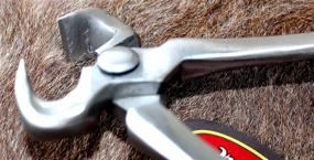 img 1 attached to Horse Vanadium Steel Farrier Tool - Professional Foal Mini Nipper (One-Handed) - Model 98455