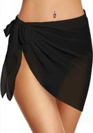 👙 chic and versatile women's sarong beach cover-ups - sheer chiffon wraps and skirts for swimwear logo