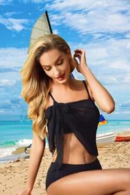 img 1 attached to 👙 Chic and Versatile Women's Sarong Beach Cover-ups - Sheer Chiffon Wraps and Skirts for Swimwear