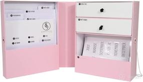 img 4 attached to 👶 Baby Girl Memory Keepsake Box - EightyNine Design, Inclusive of Paper Files, Stickers & Ideal Baby Gift