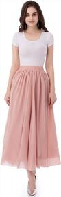 img 3 attached to Chic And Flowy Chiffon Maxi Skirt For Women - Pleated A-Line Style Perfect For Beach Or Retro Fashion