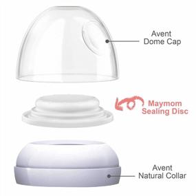 img 2 attached to Maymom Brand Bottle Parts Compatible With Philips Avent Natural Bottles, Avent PP Bottles Or Natural Glass Bottles (Sealing Disc)