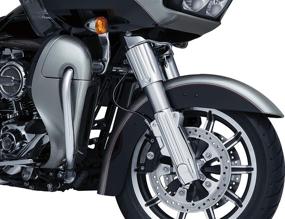 img 2 attached to 🏍️ Chrome Lower Fork Covers for 2014-19 Harley-Davidson Touring Motorcycles - Kuryakyn 7148 Motorcycle Accent Accessory