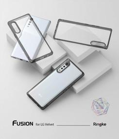 img 3 attached to Enhance Your LG Velvet'S Style With Ringke Fusion Case In Smoke Black (Excludes LG Velvet 5G UW By Verizon & T-Mobile)