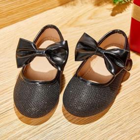 img 3 attached to Flaryzone Toddler/Little Girls' Ballerina Flats - Perfect For Weddings, School & Parties!
