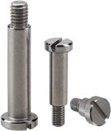 pack of 10 szhkm m2 slotted drive shoulder bolts with plain finish - perfect for industrial applications - partially threaded metric screws with flat head and tolerance - sd3*sl4-m2*tl4 size logo