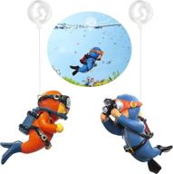 ๐ enhance your aquarium's appeal with suptec 2-pack cute little diver fish tank decorations: perfect floating aquarium accessories and fun playmates for all fish and tanks! logo