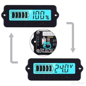 img 2 attached to 🔋 Battery Monitor and Voltage Capacity Tester for 12V, 24V, 36V, 48V, and 60V Iron-Lithium & Lead-Acid Batteries – Battery Capacity Indicator with Voltage Capacity Percentage