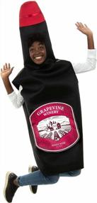 img 4 attached to Spook-Tacular Sweet Red Wine Bottle Costume For Adults - Unisex One-Size Outfit