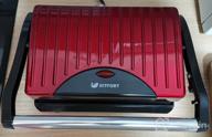 img 1 attached to Sandwich maker Kitfort KT-1609 Panini Maker, red review by Gabriela Michalska ᠌